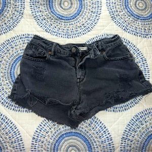 PacSun Black Jean Shorts